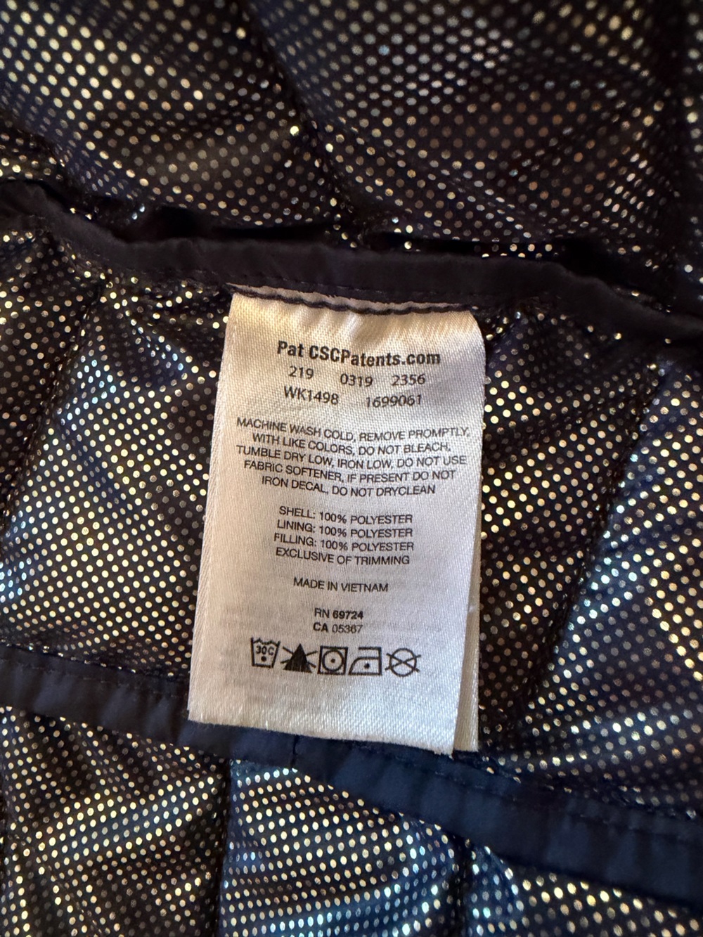 Columbia Navy Packable Quilted Puffer Jacket - Picture 7 of 8